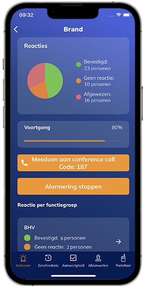 BHV alarmering App 2022 NL 282 565 Alarmerings app
