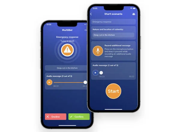 Mobile alarm button