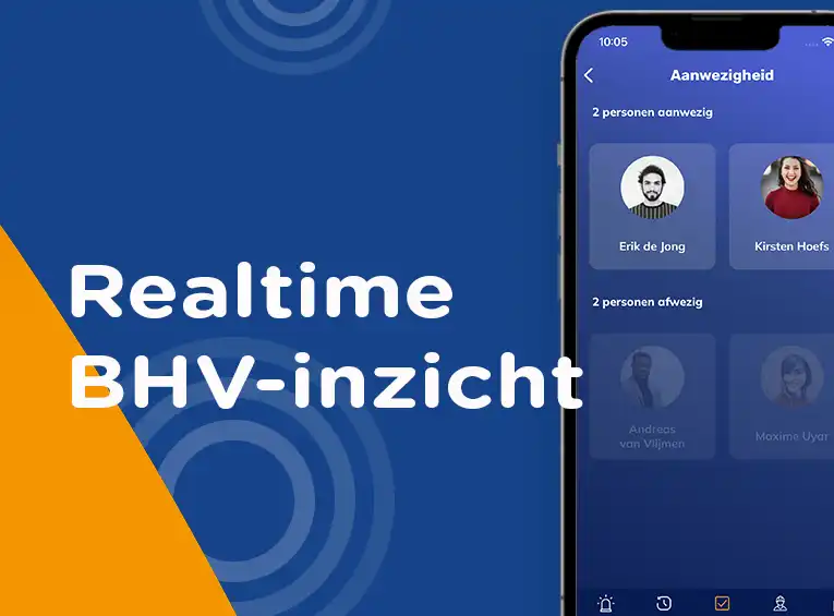 BHV aanwezigheids app