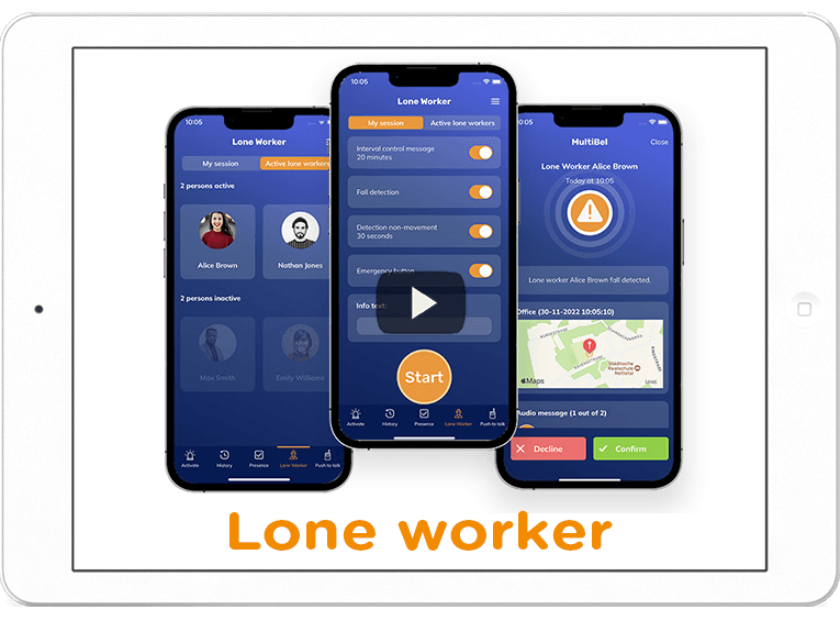 Man-down app